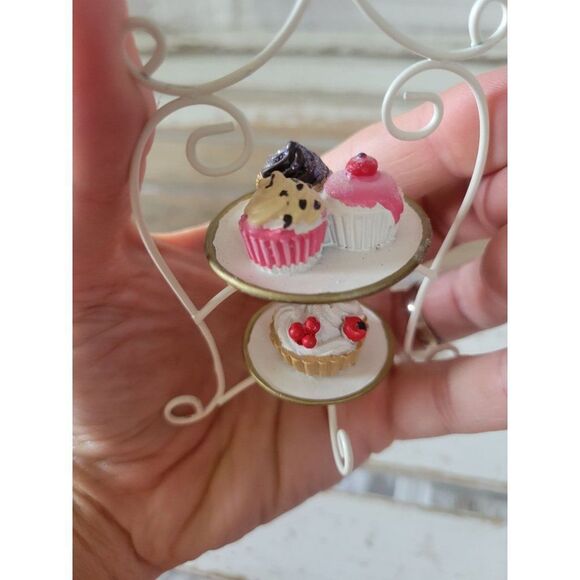 Cupcake display Baker ornament tower Xmas cake tray - Picture 6 of 8